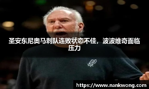圣安东尼奥马刺队连败状态不佳，波波维奇面临压力